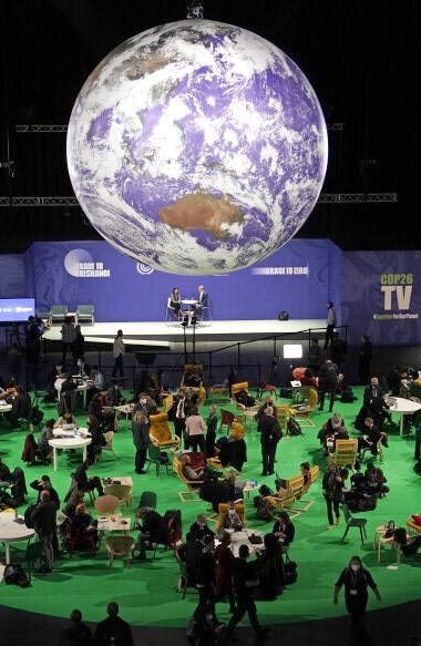 Climate Summit in Glasgow, Scotland, Wednesday, Nov. 3, 2021.