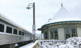 Одна из станций на пути York-Durham Heritage Railway...