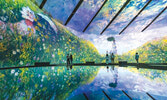 На выставке “Monet: The Immersive Experience” с эффектом полного погружения (360°)...