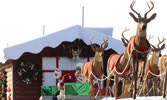 Парад Santa Fest в городе Vaughan...